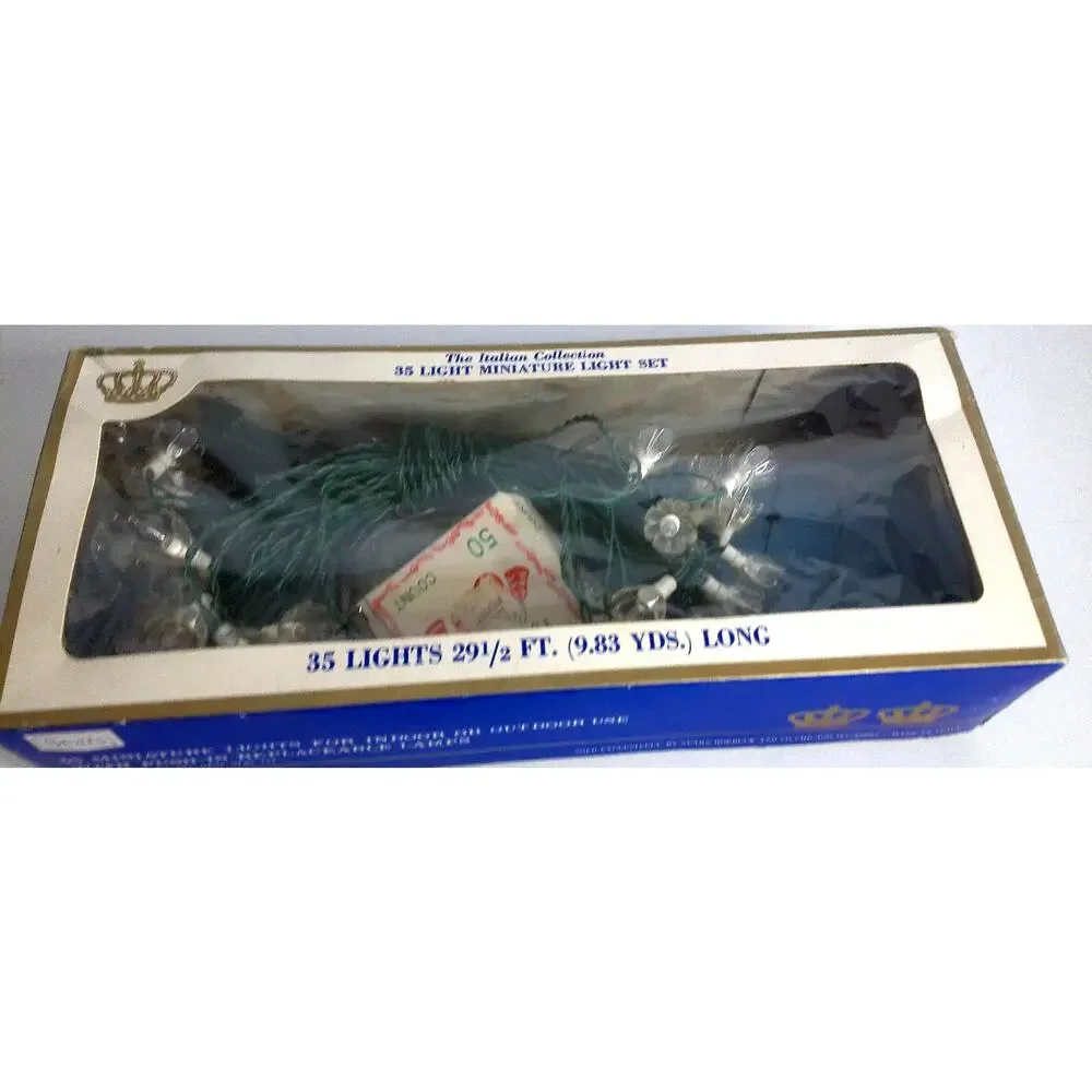 Vintage Sears The Italian Collection 35 Miniature Light Set Christmas